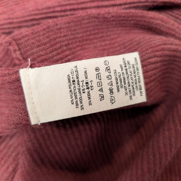 Free People Burgundy V-Neck Sweater Bell Sleeve Boho Small - Picture 6 of 8